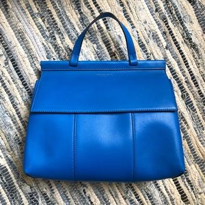 Tory Burch T Tote Satchel Bag Galleria Blue